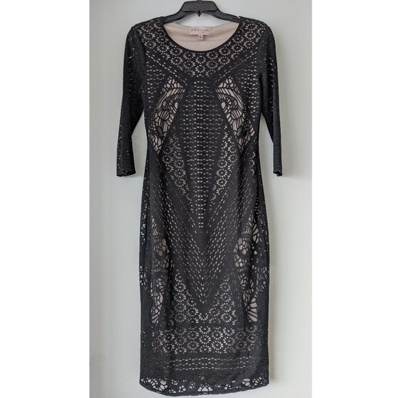 Philosophy Mesh Bodycon Dress - Picture 1 of 3